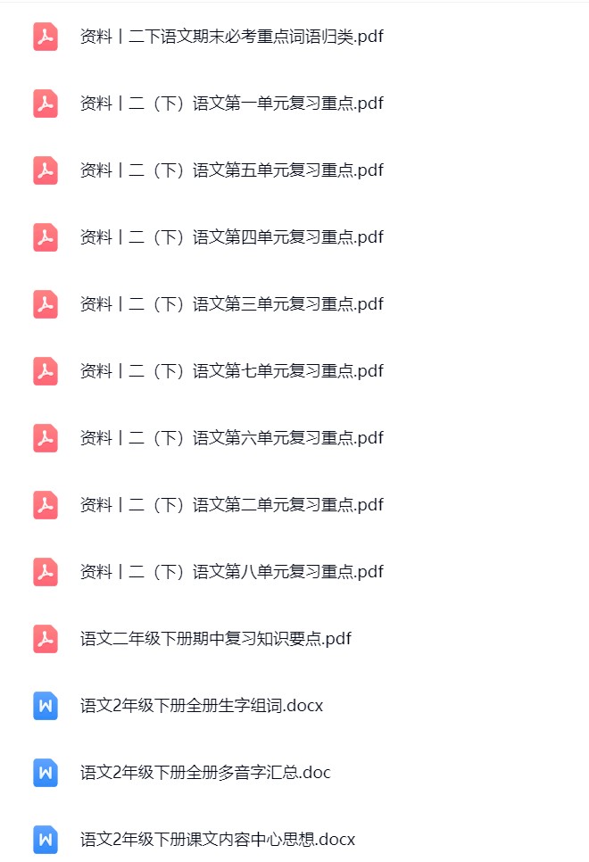 图片[2]飞来鱼学创营小学二年级语文下册-知识点总结飞来鱼学创营飞来鱼学创营