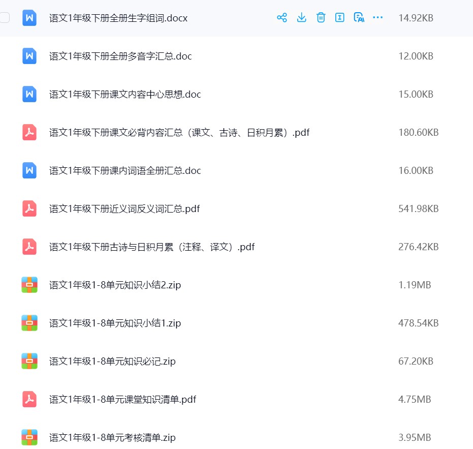 图片[3]飞来鱼学创营小学一年级语文下册-知识点汇总飞来鱼学创营飞来鱼学创营