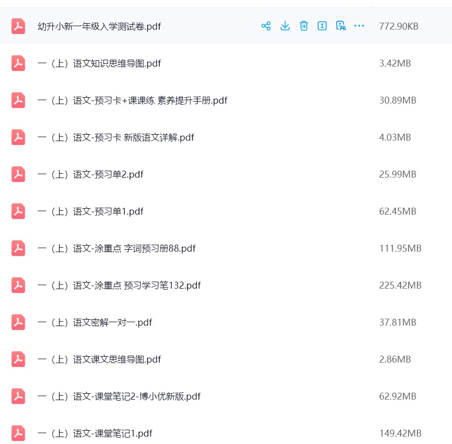 图片[2]飞来鱼学创营小学一年级数学上册-预习资料飞来鱼学创营飞来鱼学创营
